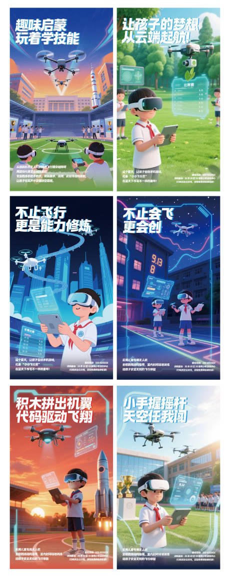 源文件下載【享設計】搜索編號：36240032240019567【少兒無人機海報】