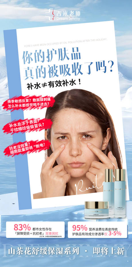 源文件下载【享设计】搜索编号：98260032167499345【医美护肤痛点海报】