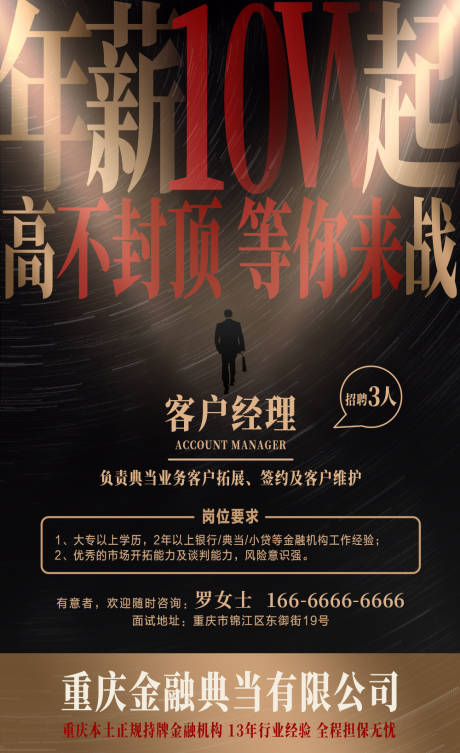 源文件下载【金融行业招聘海报】编号：29070031886551216