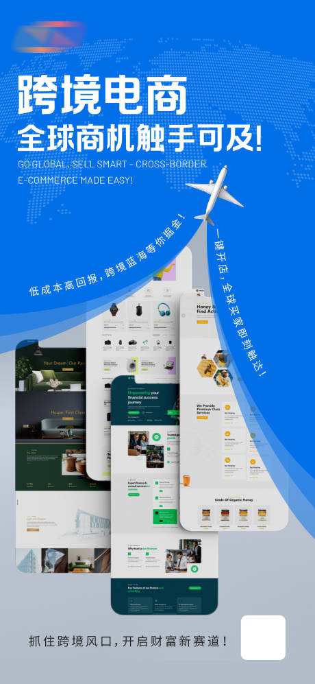 源文件下载【跨境电商海报】编号：41340031808646192