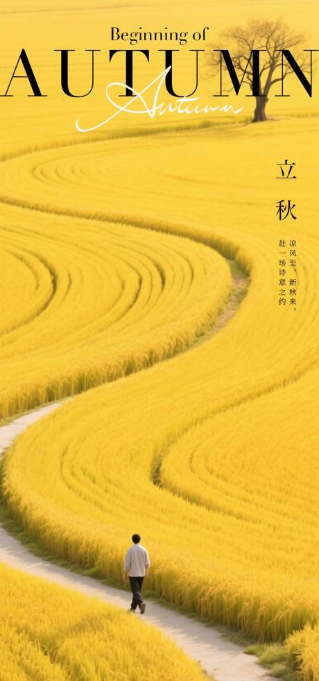 源文件下載【立秋節氣海報】編號：93710032190731201