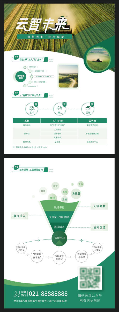 源文件下载【绿色智慧农业宣传产品单页】编号：63560032044823061