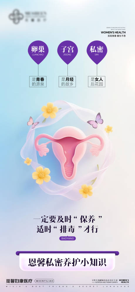 源文件下載【婦科私密科普海報】編號：11820032123554230