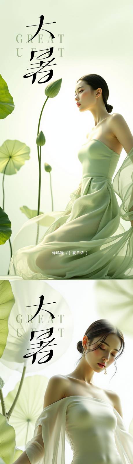 源文件下載【大暑小暑處暑節氣節日海報】編號：24890031961995594