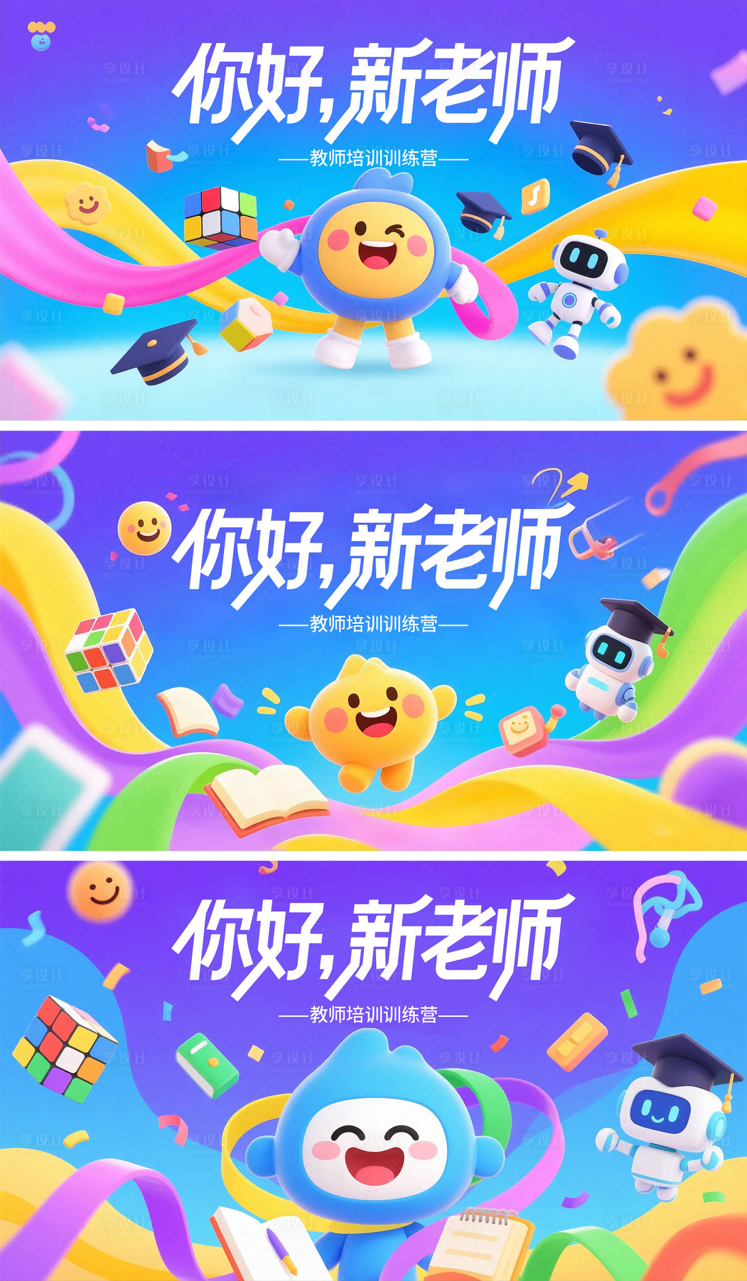 源文件下载【新老师培训机构宣传海报展板】编号：51960031677767328