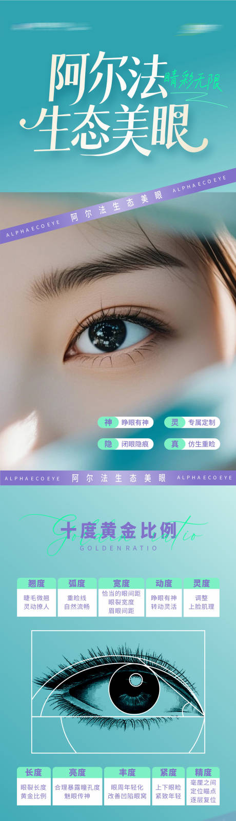 源文件下载【医美阿尔法生态美眼眼睛整形案例海报】编号：92010031900343513