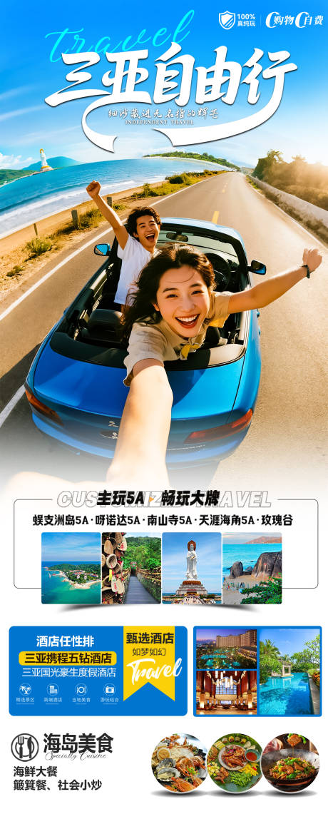 源文件下载【海南三亚旅游海报】编号：77060032014949691