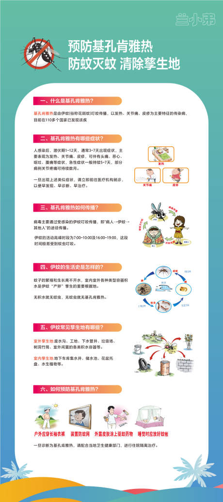 预防基孔肯雅热海报