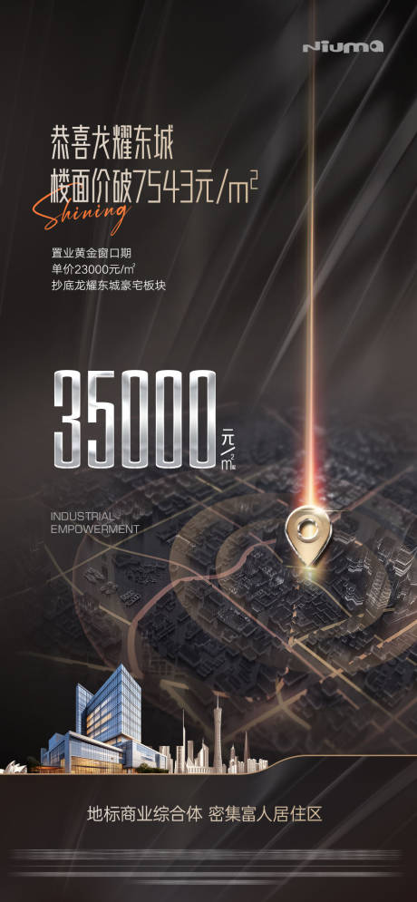源文件下载【地产地标价值稿黑金海报】编号：61430032223092006
