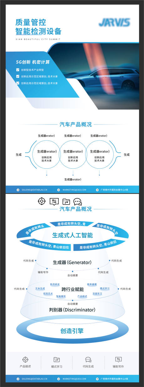 源文件下载【享设计】搜索编号：73190032103283884【蓝色汽车产品时尚商务宣传单页】