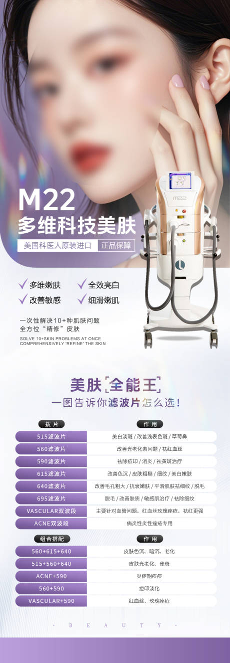源文件下载【M22超光子嫩肤海报】编号：55250032129343034