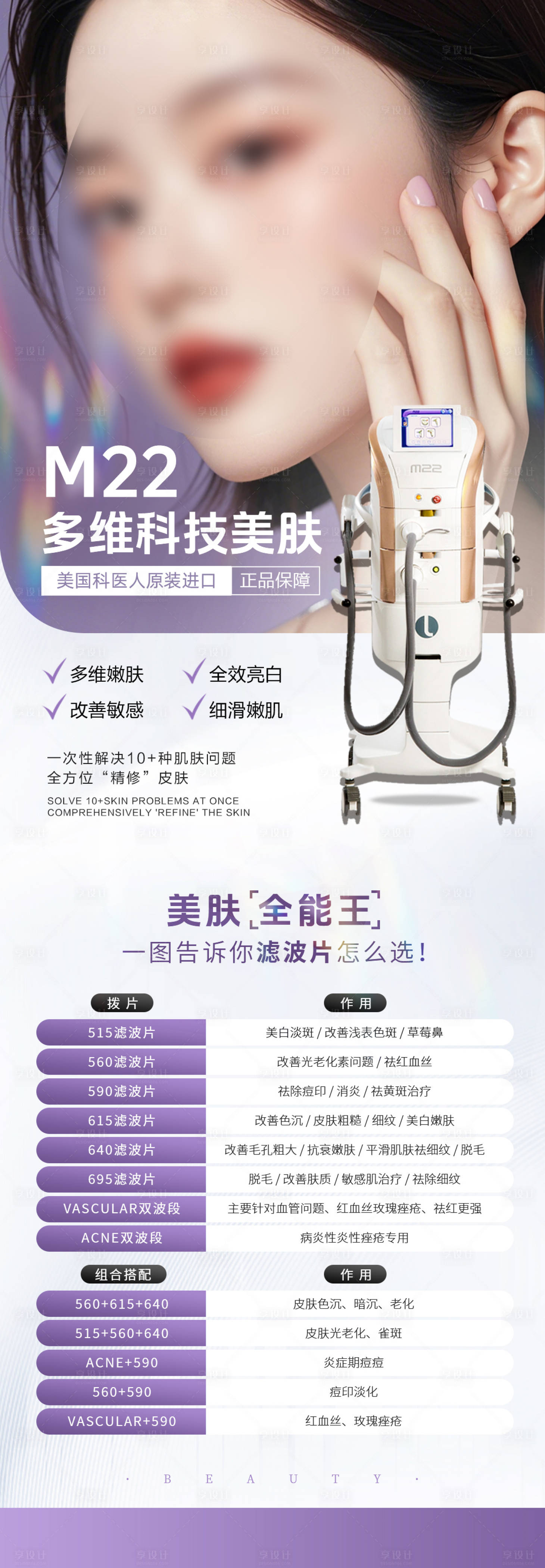 源文件下載【享設(shè)計(jì)】搜索編號(hào)：55250032129343034【M22超光子嫩膚海報(bào)】