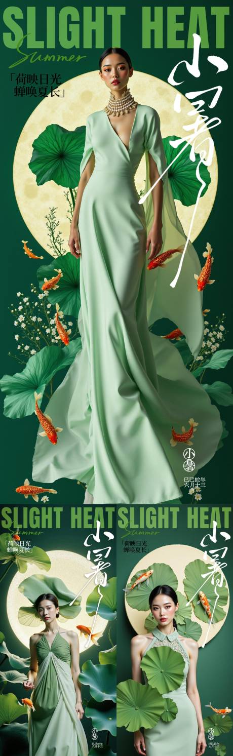 源文件下载【小暑大暑节气节日海报】编号：25390031734688833