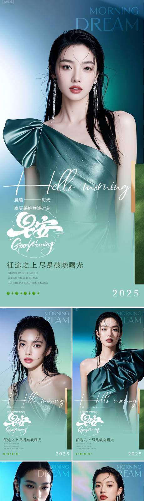 源文件下載【享設計】搜索編號：45490031917728188【醫美早安人物系列海報】