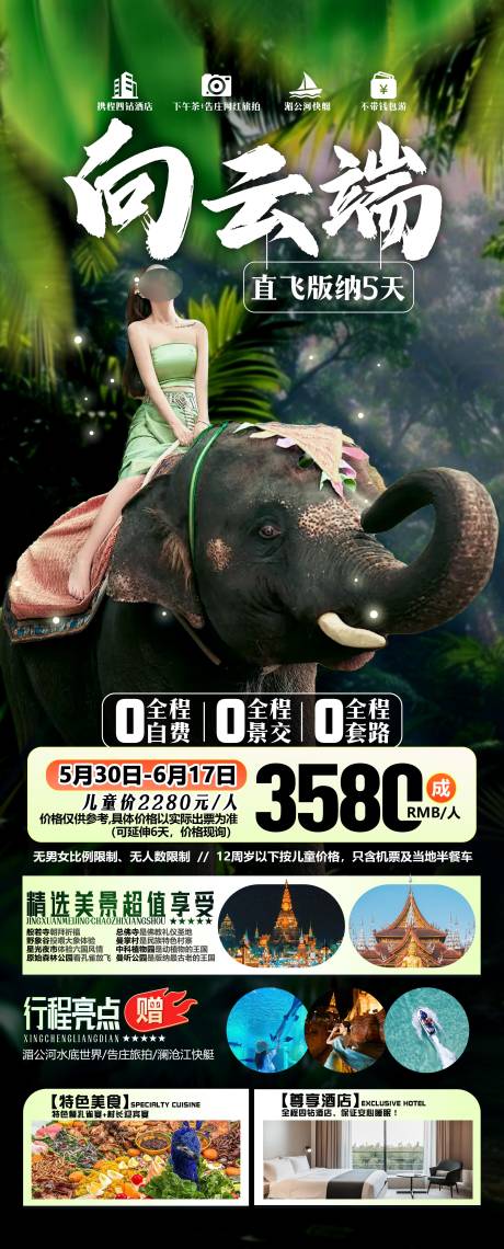 源文件下載【西雙版納旅游海報】編號：81440031875591323