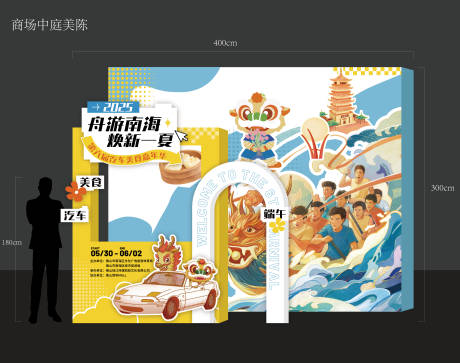 源文件下载【插画汽车美食活动美陈布置】编号：35710032226613180
