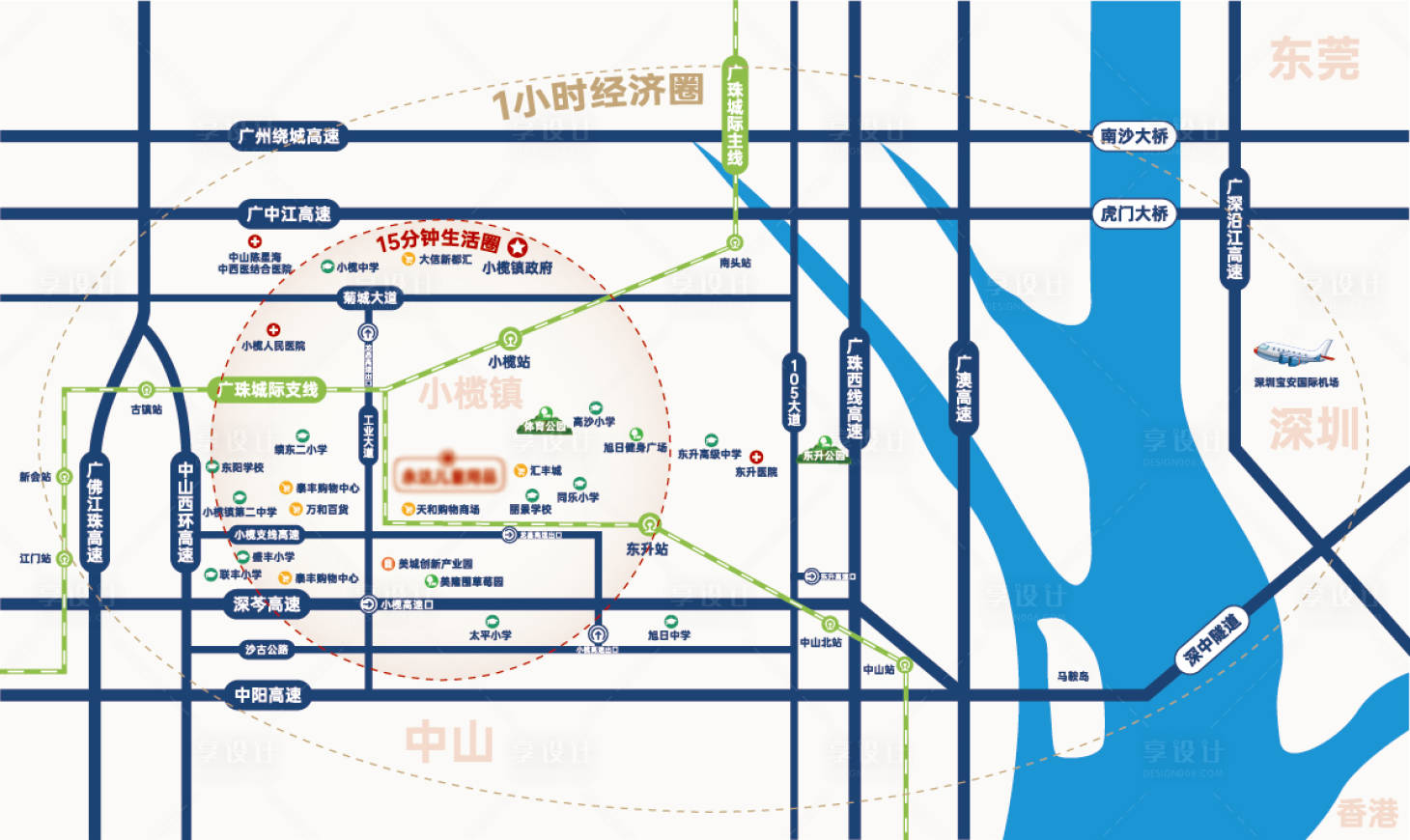 源文件下載【享設計】搜索編號：26180031744021877【公司區位圖】