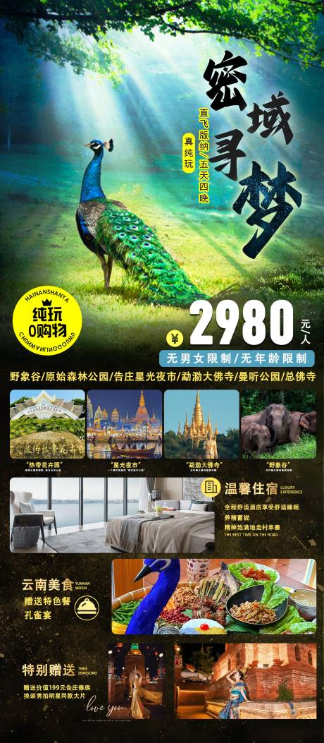 源文件下載【西雙版納旅游海報】編號：16630031875563355