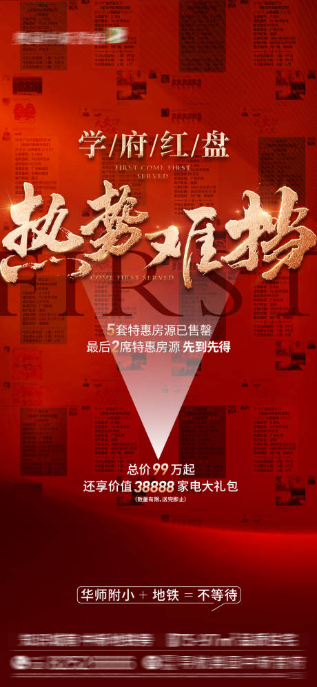 源文件下载【喜报热销红盘海报】编号：21950031930496816