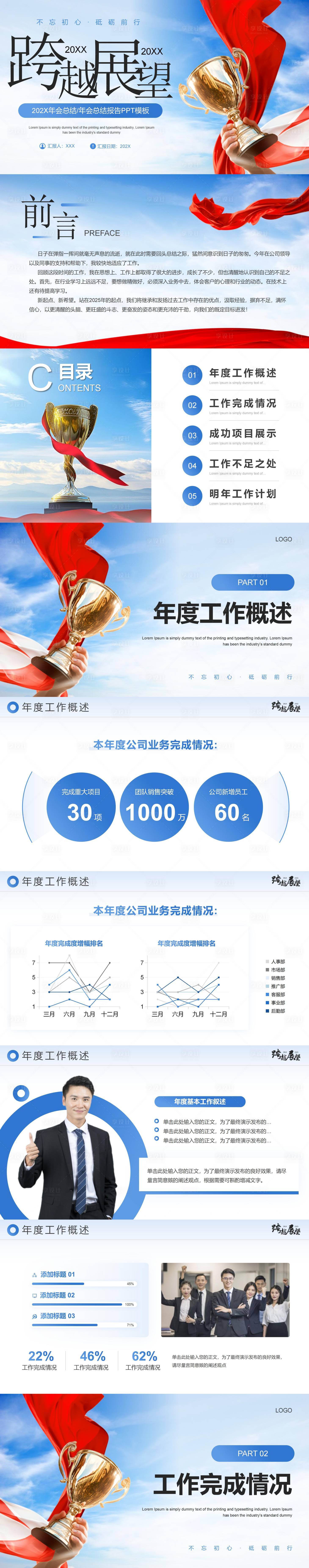 源文件下载【享设计】搜索编号：44000031734855923【年终总结汇报PPT】