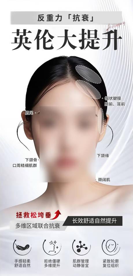 源文件下載【享設計】搜索編號：54610032215636535【英倫大提升醫美整形海報】