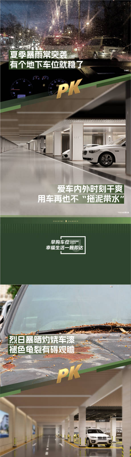 源文件下载【车位痛点对比海报】编号：24280032063118442