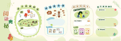 源文件下载【享设计】搜索编号：77090031884183652【幼儿园阅读奥秘文化墙】