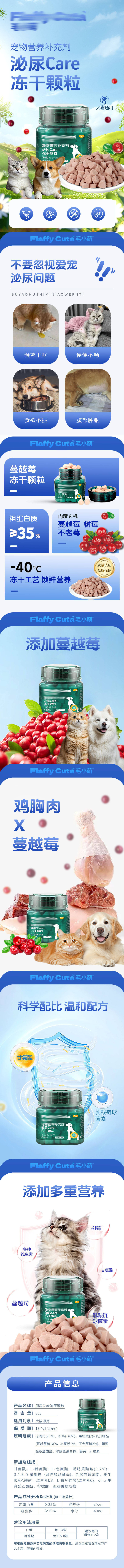 源文件下载【享设计】搜索编号：45140031766838546【宠物保健品泌尿冻干详情页】