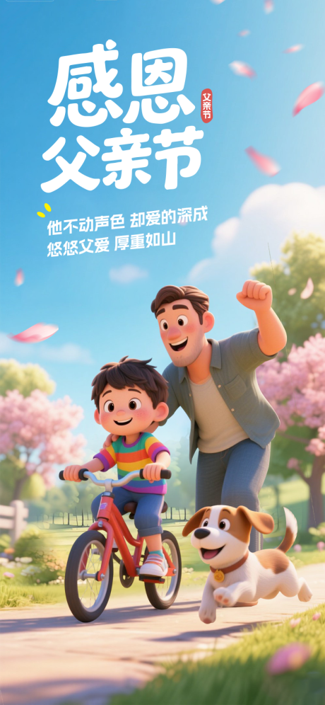 源文件下载【感恩父亲节海报】编号：80990032027271090
