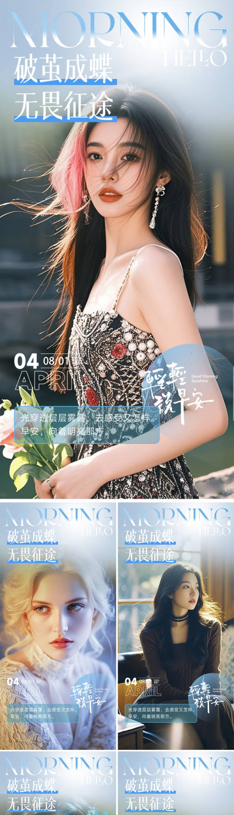 源文件下载【早安图系列海报】编号：34510031833998555