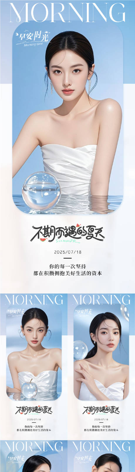 源文件下载【医美早安人物系列海报】编号：95570031902366503