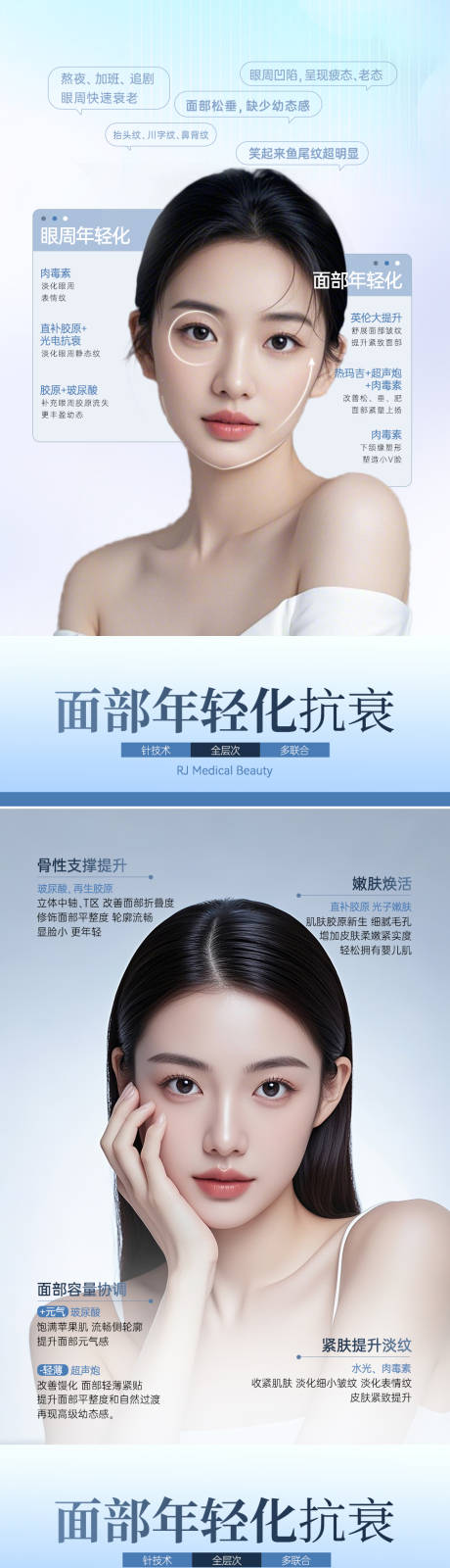 源文件下载【医美面部年轻化抗衰科普海报】编号：95100031736482937