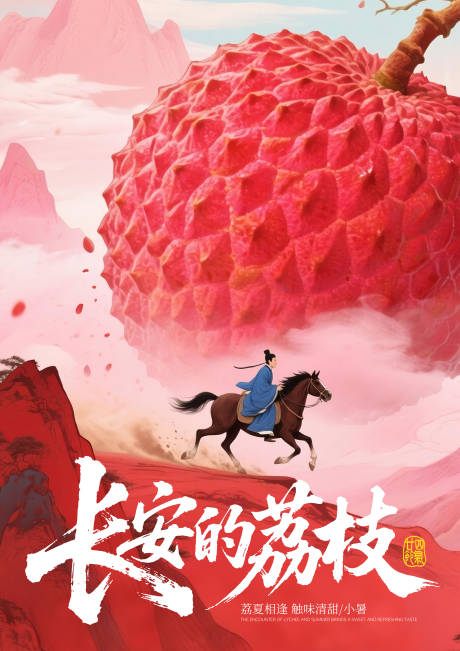 源文件下载【享设计】搜索编号：63520032263521925【长安的荔枝海报】