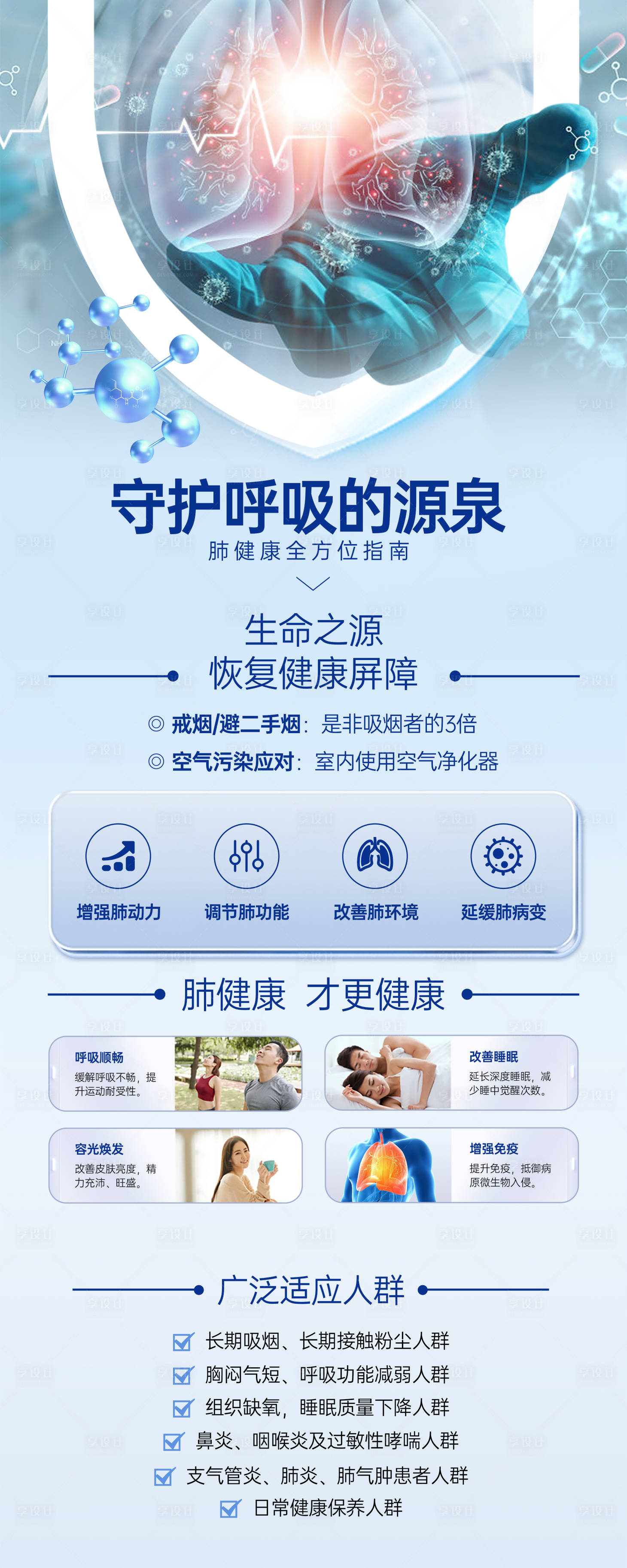 源文件下載【享設計】搜索編號：37220031987562765【肺功能海報展架易拉寶】
