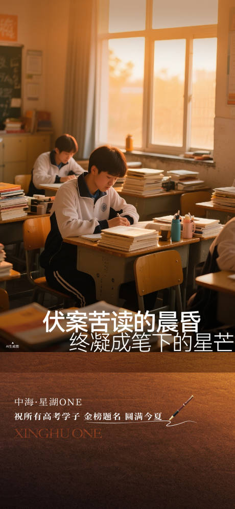源文件下载【享设计】搜索编号：52850031807447192【高考助力海报】