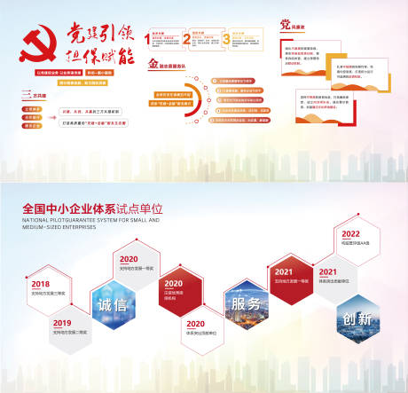 源文件下载【企业党建文化墙背景板】编号：48530031867271562