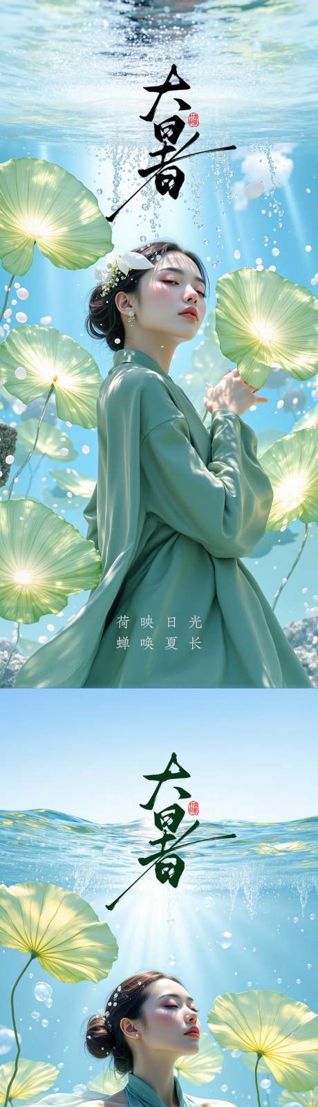源文件下载【大暑小暑处暑节气节日海报】编号：40800031901948312