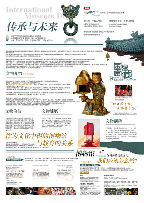 源文件下载【享设计】搜索编号：86060032032285941【参观博物馆观后感海报】