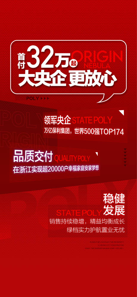 源文件下載【大央企更放心地產品牌推廣海報】編號：21900032127204841