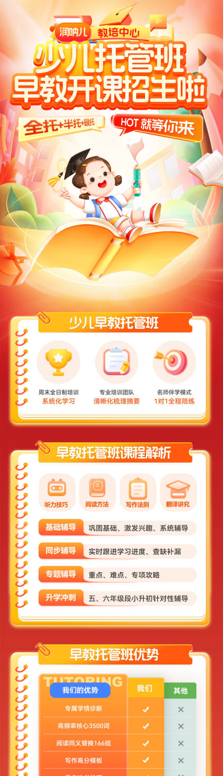 源文件下载【少儿托管班早教开课招生海报】编号：16920031777476853