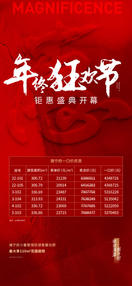 源文件下載【地產年終狂歡特價房海報】編號：42550032100387665
