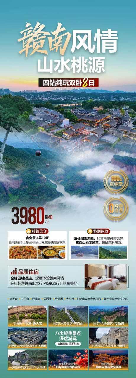 江西赣州南旅游海报