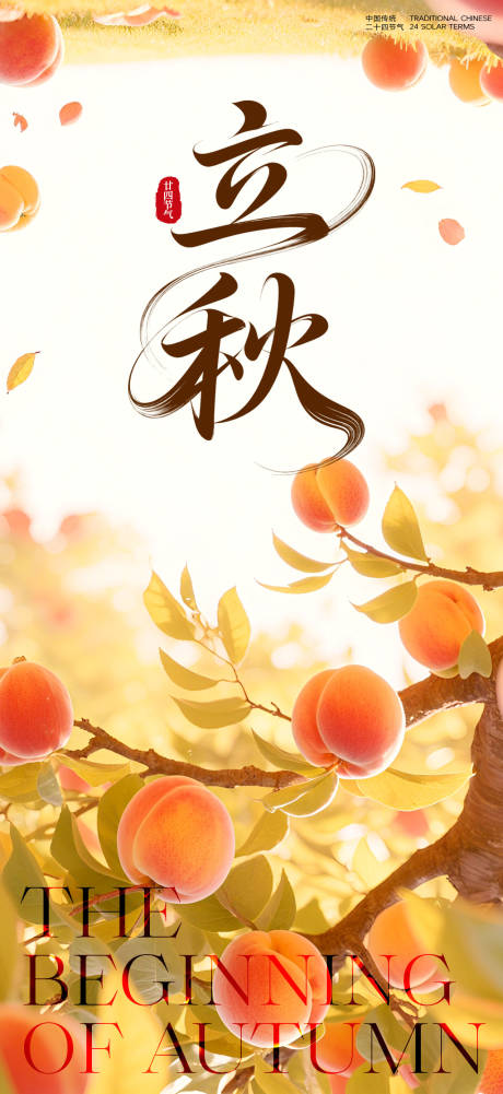 源文件下载【中国二十四节气立秋海报】编号：40800032214667416