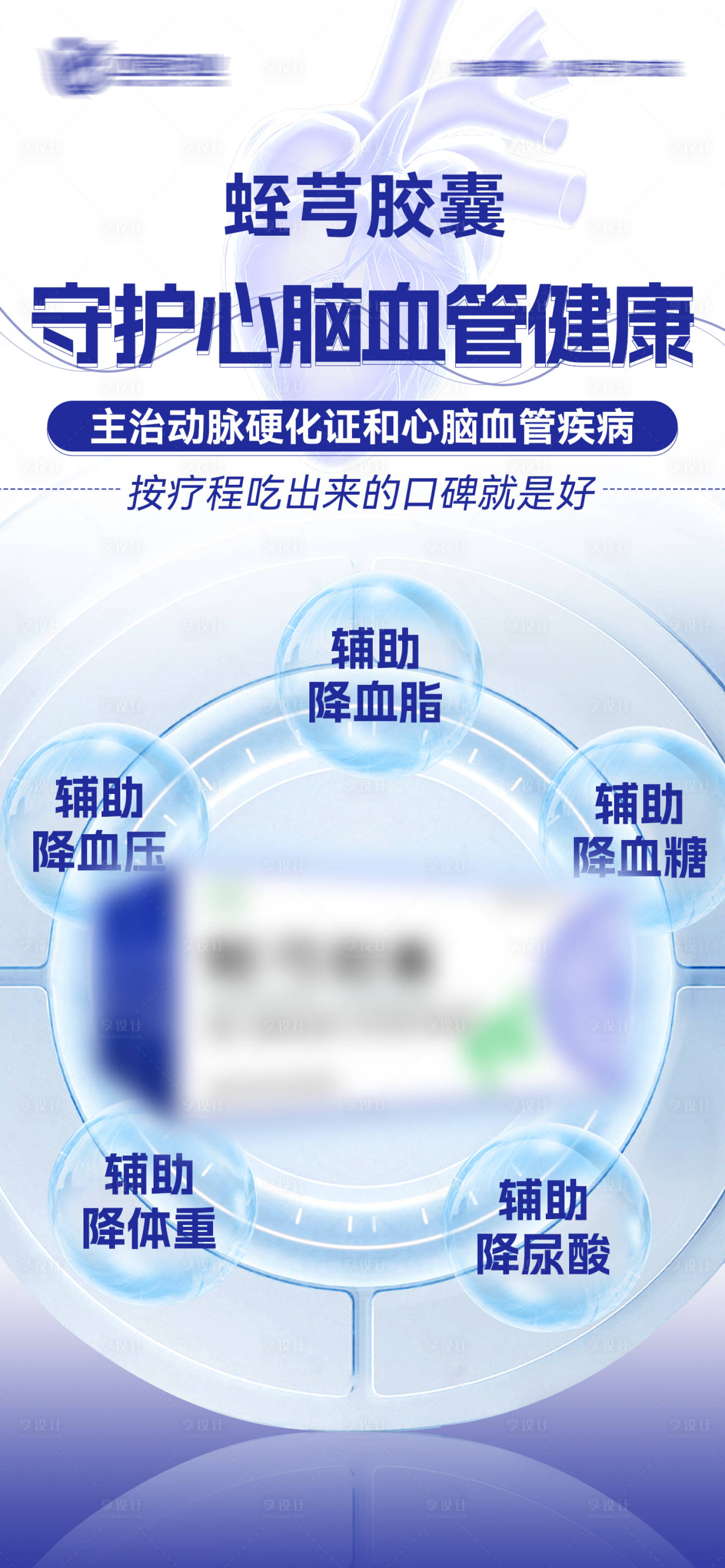 源文件下載【享設(shè)計】搜索編號：37600031804199957【心腦血管膠囊海報】