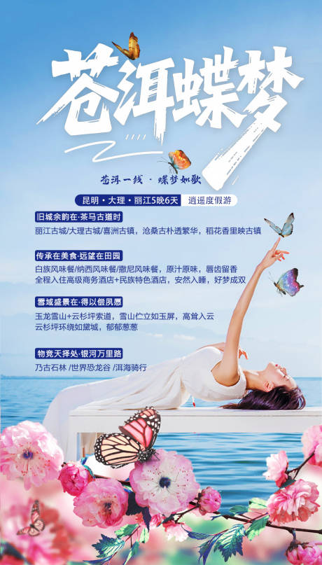源文件下载【苍洱蝶梦海报】编号：73600031805836244