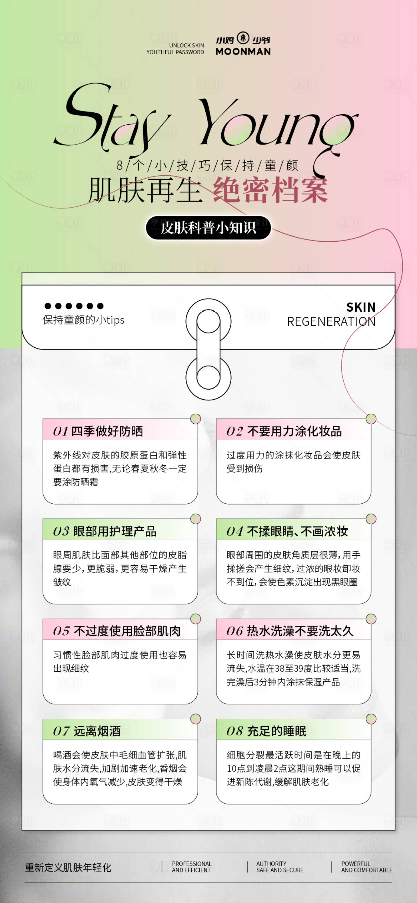 源文件下载【享设计】搜索编号：89420031776763422【护肤科普海报】