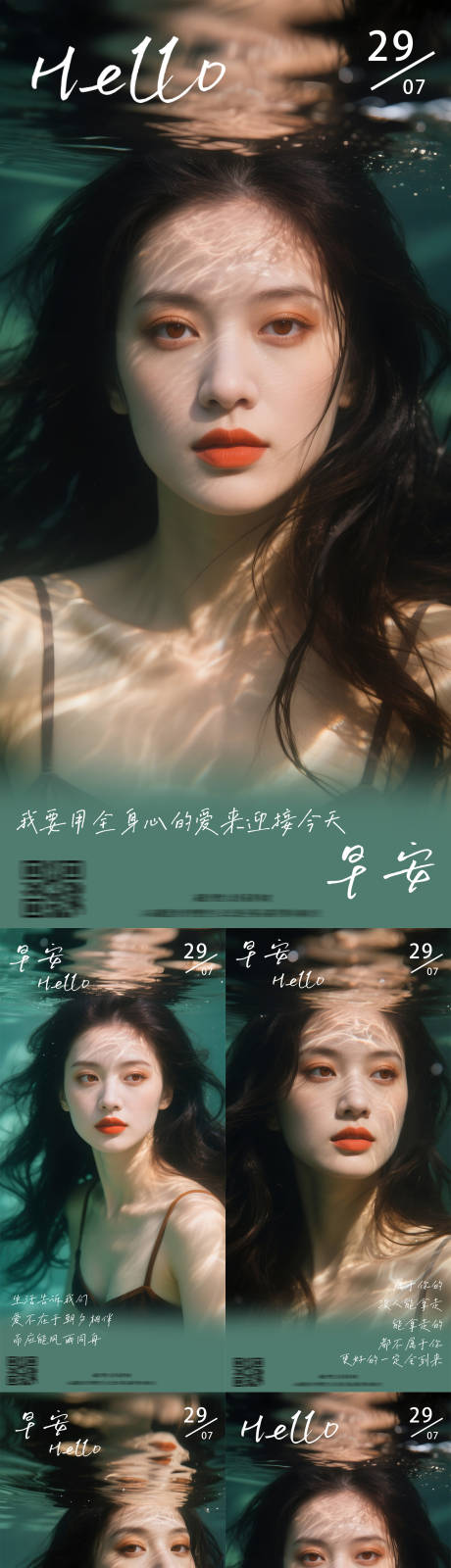 源文件下載【醫美早安日簽系列海報】編號：19870032204944471