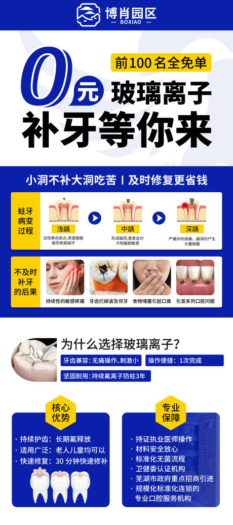 源文件下载【口腔免费补牙科普展架】编号：49060031687043531