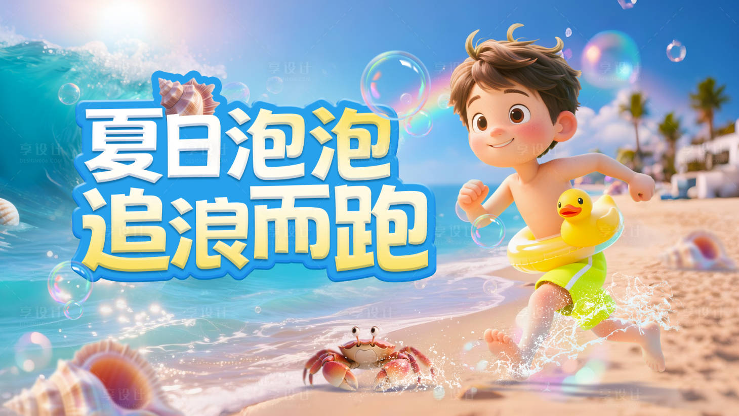 源文件下载【享设计】搜索编号：87080032234469729【夏季活动主视觉】