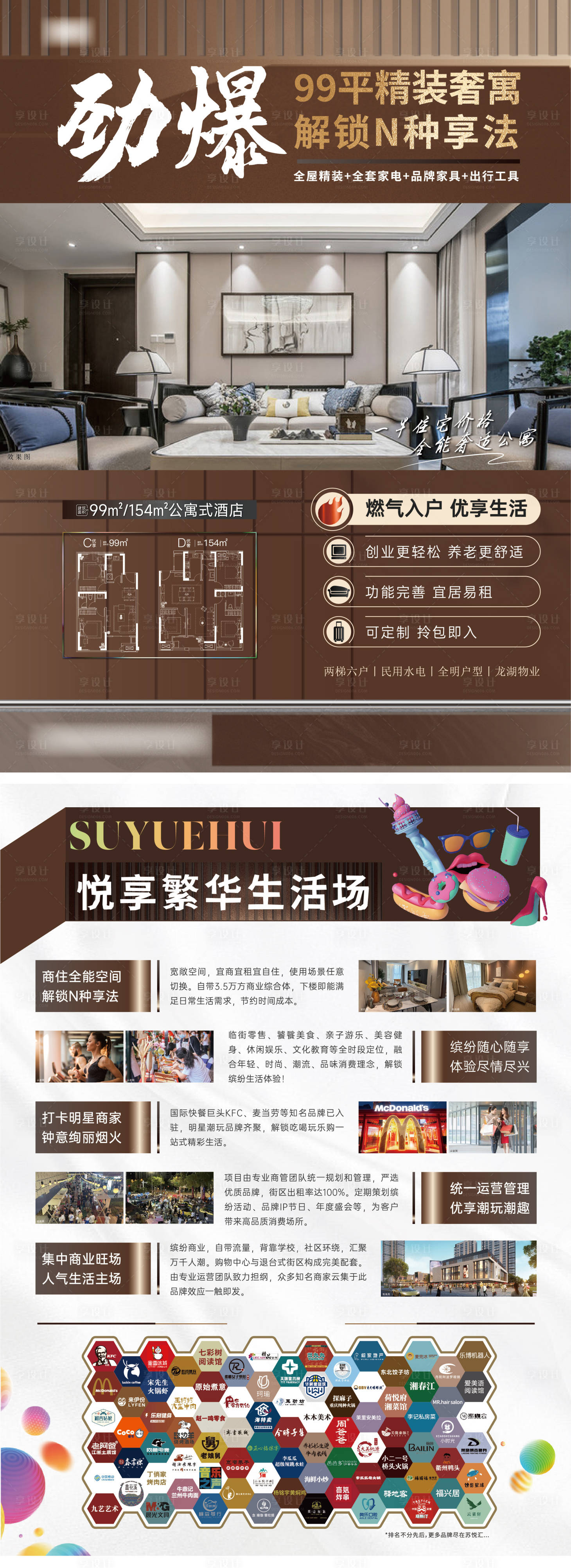 源文件下載【享設計】搜索編號：58640031888778952【地產樣板房公寓價值點DM宣傳單】